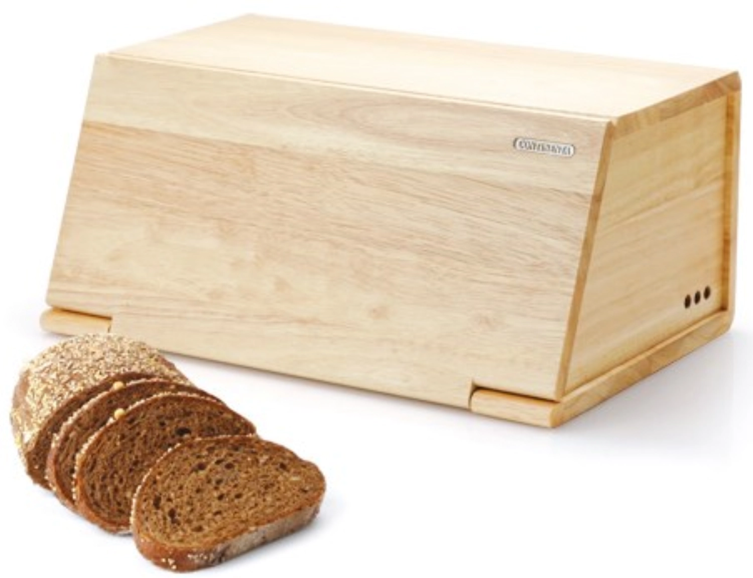 Picture of Continenta - Rubberwood Bread Box 40 x 26 x18 5 cm