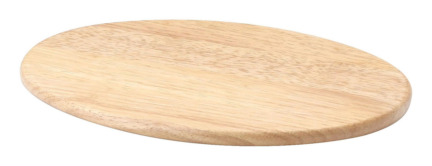 Bild von Continenta - Gummibaum Schneidebrett oval geölt 30 x 20 x 1.2 cm