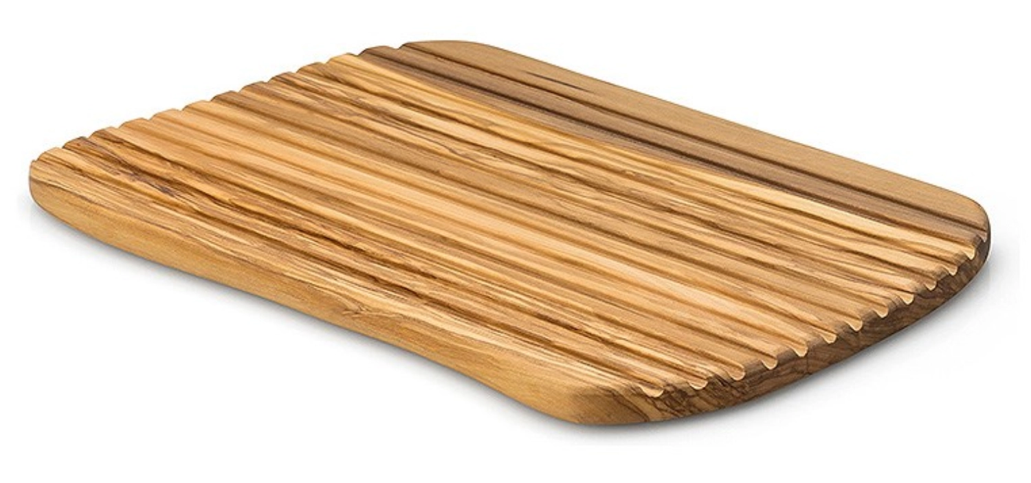 Bild von Continenta - Olivenholz Brotschneidebrett 37 x 25 x 1.6 cm