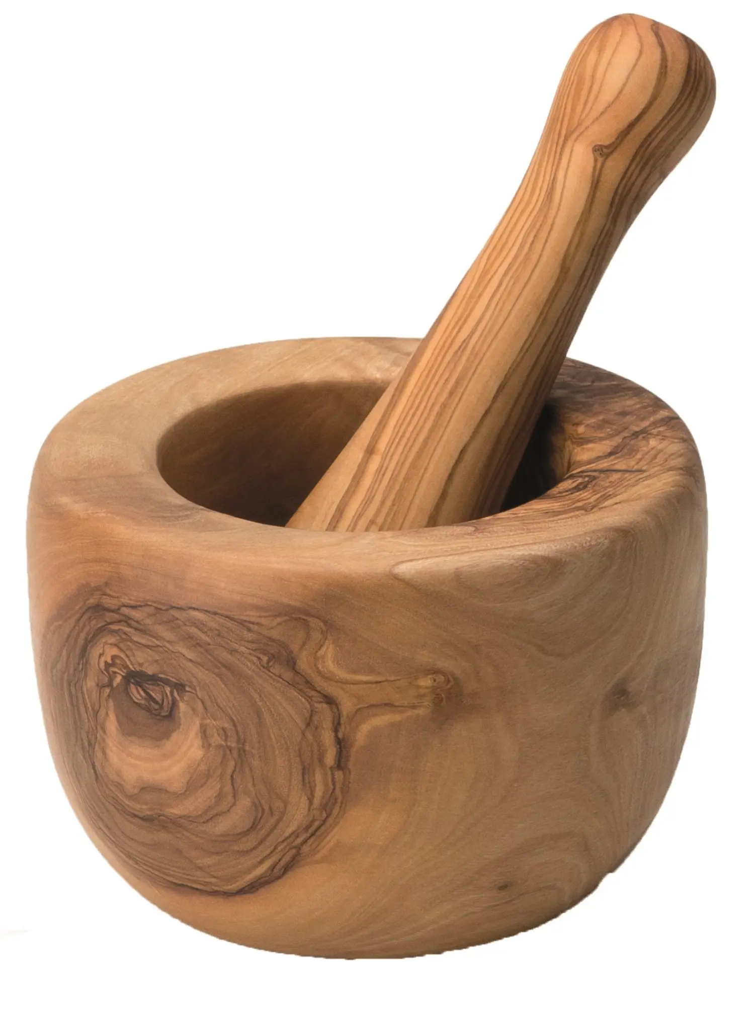 Immagine di Continenta - Mortaio in legno d'olivo 14 cm