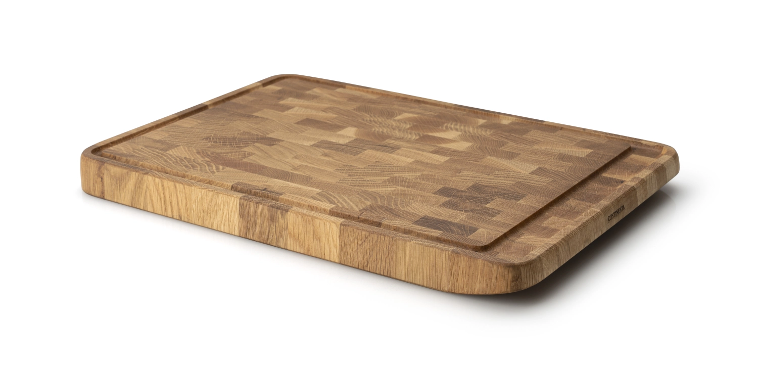 Bild von Continenta - Tranchierbrett Eiche Stirnholz 46 x 32.5 x 3.5 cm
