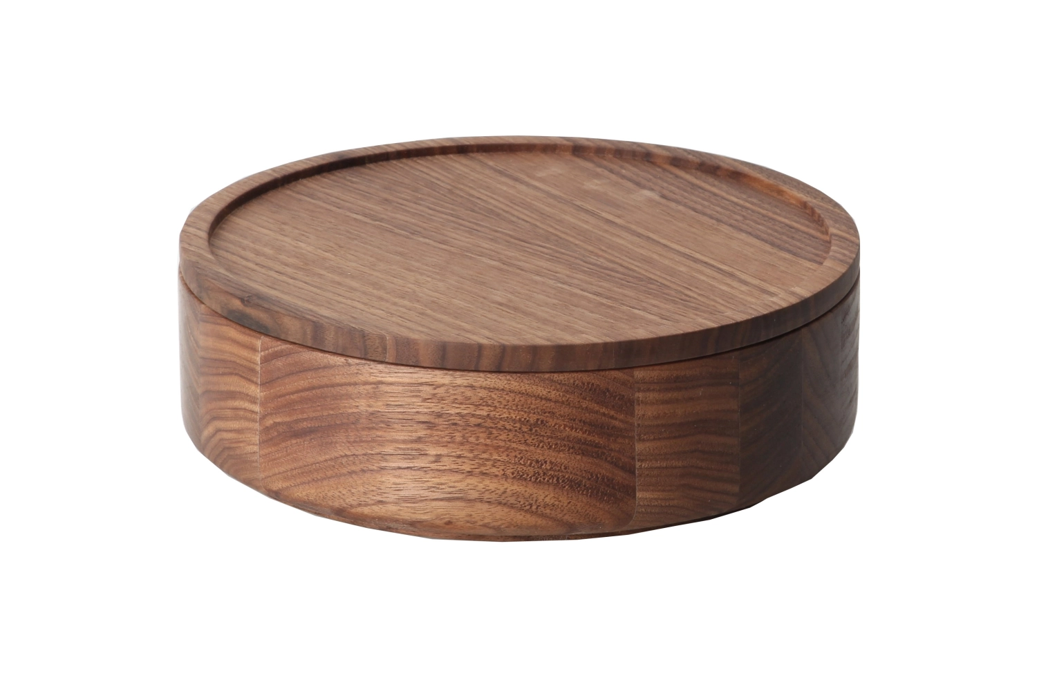 Image de Continenta - Boîte en noyer 19 x 19xH 6 cm