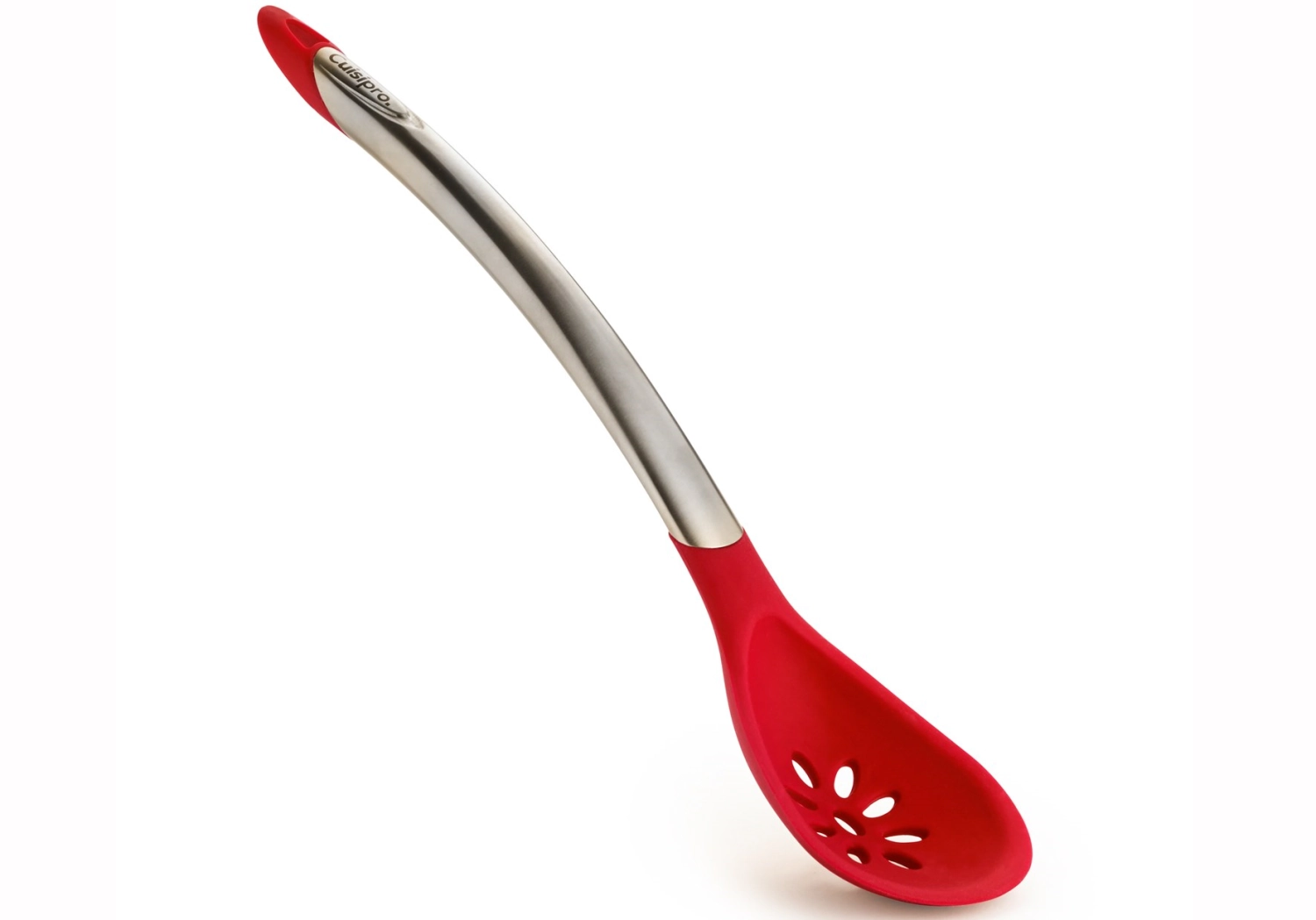 Bild von Cuisipro - Kochlöffel gelocht 30.5 cm Edelstahl/Kunststoff rot
