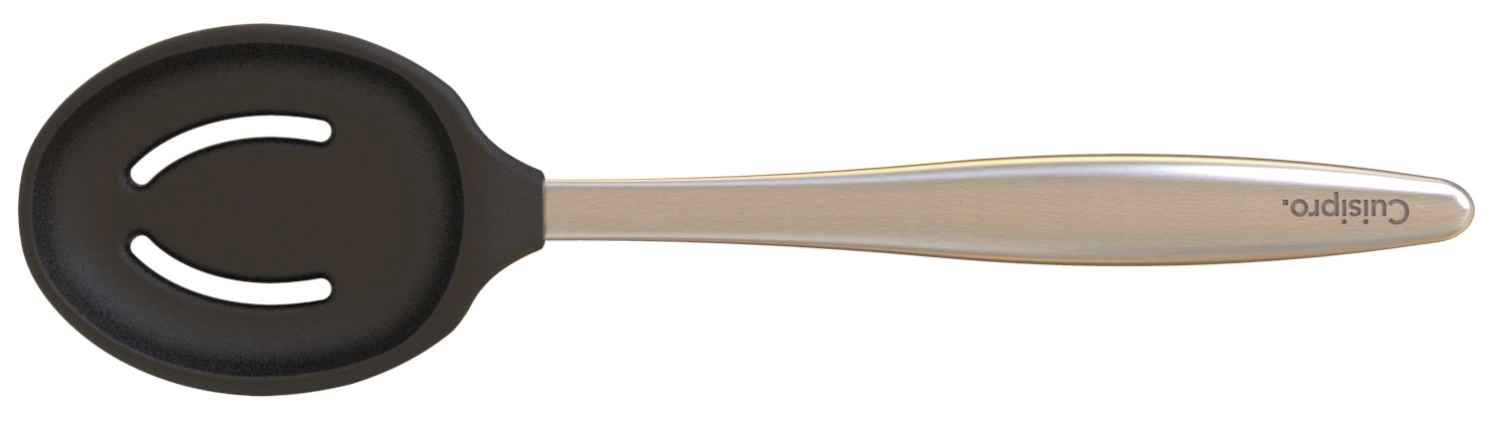Bild von Cuisipro - Piccolo Tools Mini Kochlöffel geschlitzt schwarz