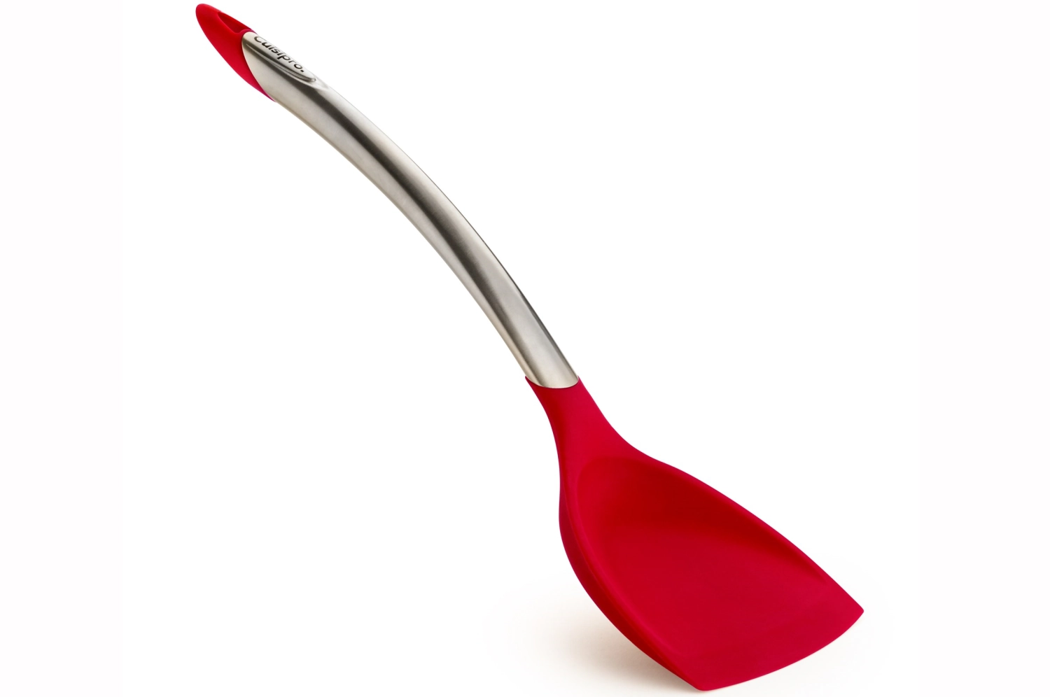 Image de Cuisipro - Tourne-wok 32 cm acier inoxydable/plastique rouge