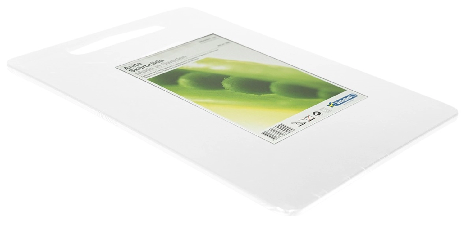 Picture of DaloLindén - Cutting Board Anita 35 x 25 x 0.7 cm Handle Hole Transparent White