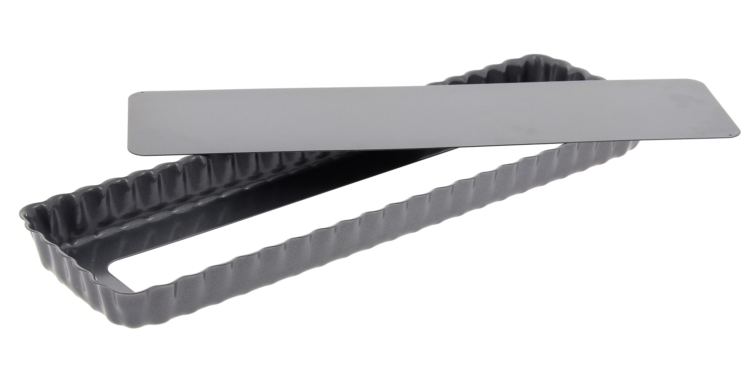 Immagine di de Buyer - Teglia per dolci 20 x 8 cm H 2.7 cm fondo ondulato rimovibile