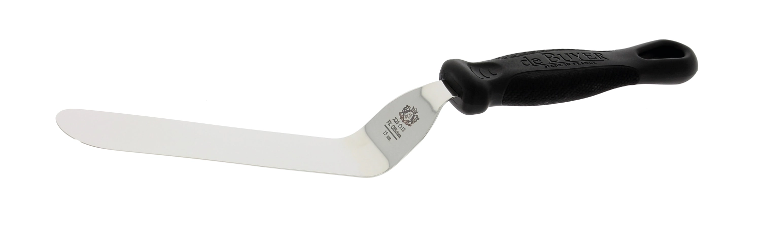 Bild von de Buyer - Kuchenspachtel gewinkelt KlingenL 15 cm L 33.5 cm B 3.5 cm