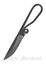 Bild von Battle Merchant - Geschmiedetes Messer 440er Stahl mit Lederscheide 19 cm
