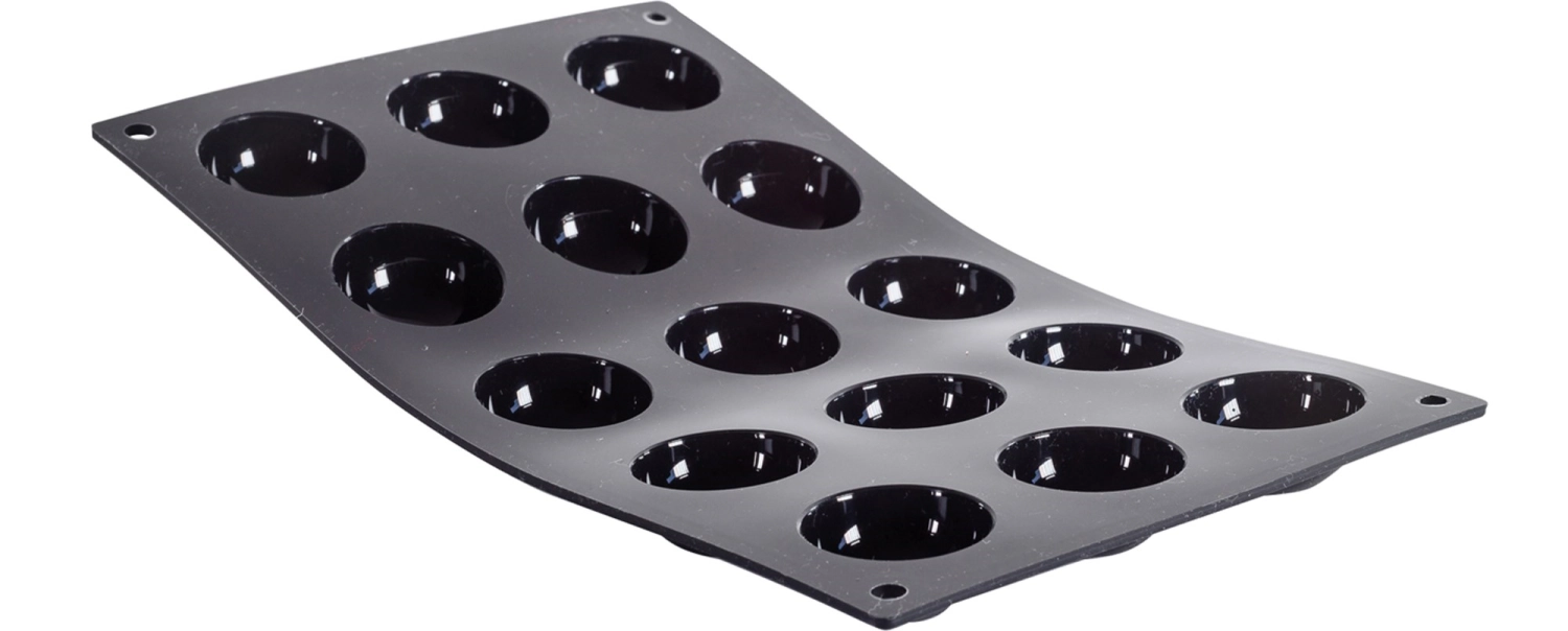 Bild von de Buyer - Moul Flex Backform 17.5 x 30 cm für 15 Halbkugeln