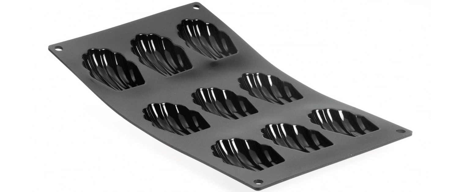 Bild von de Buyer - Moul Flex Backform 17.5 x 30 cm für 9 Madeleines