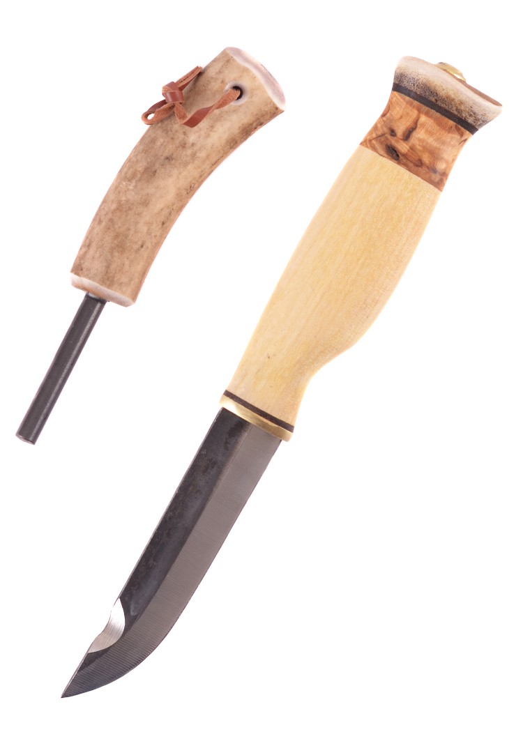 Immagine di Wood Jewel - Coltello finlandese con acciarino