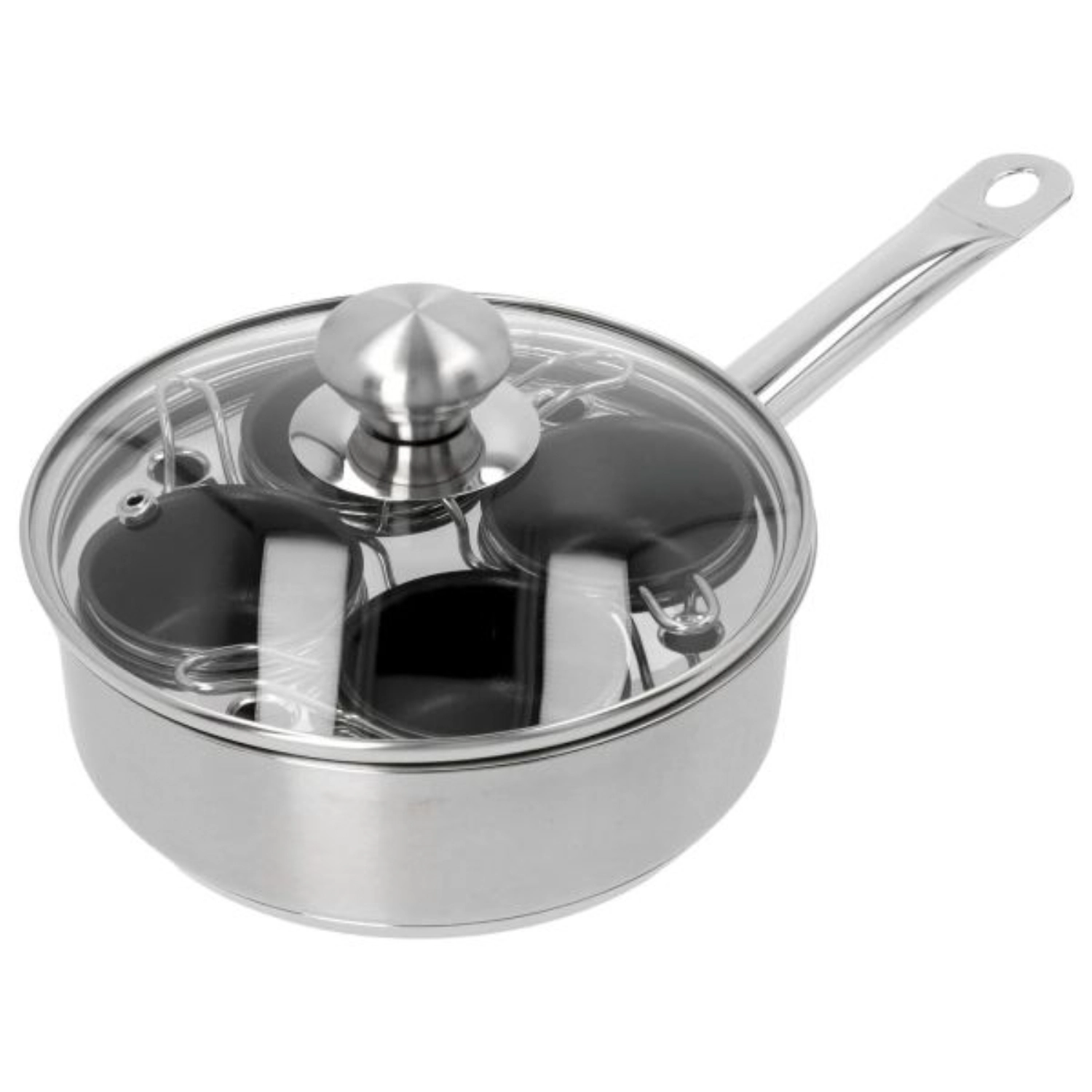 Bild von Demeyere - Specialties 3 Gourmetpfanne mit Glasdeckel 4 Behälter 18 cm