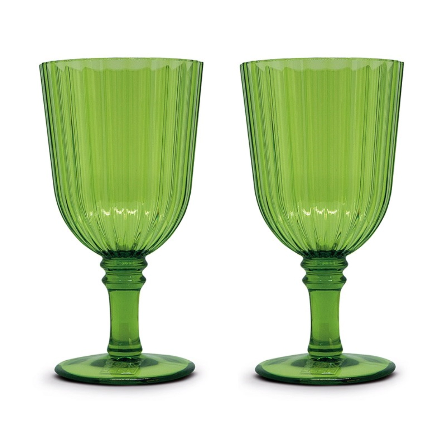 Bild von Easy Life - 2er Set Gläser aus Acryl 460 ml grün
