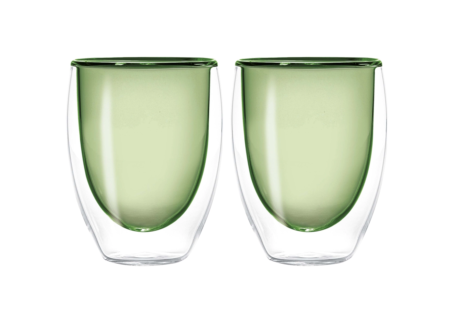 Bild von Easy Life - 2er Set Teeglas doppelw. grün 220 ml