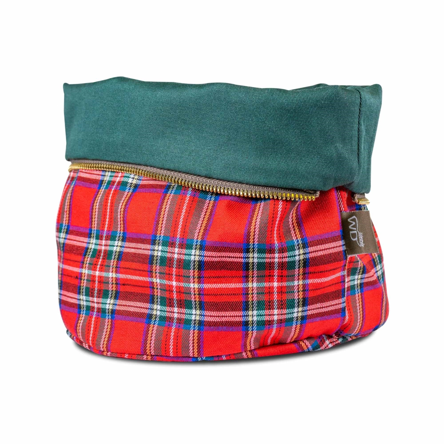 Picture of Easy Life - Bread Bag Made of Cotton 20 cm Heated Checkered Red