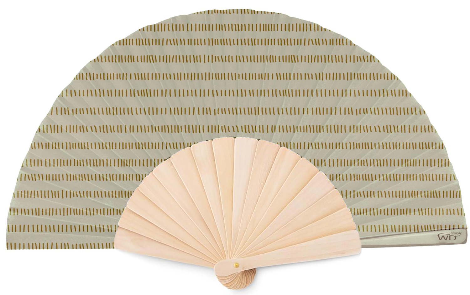 Bild von Easy Life - Faltbarer Fächer Beige und Braun