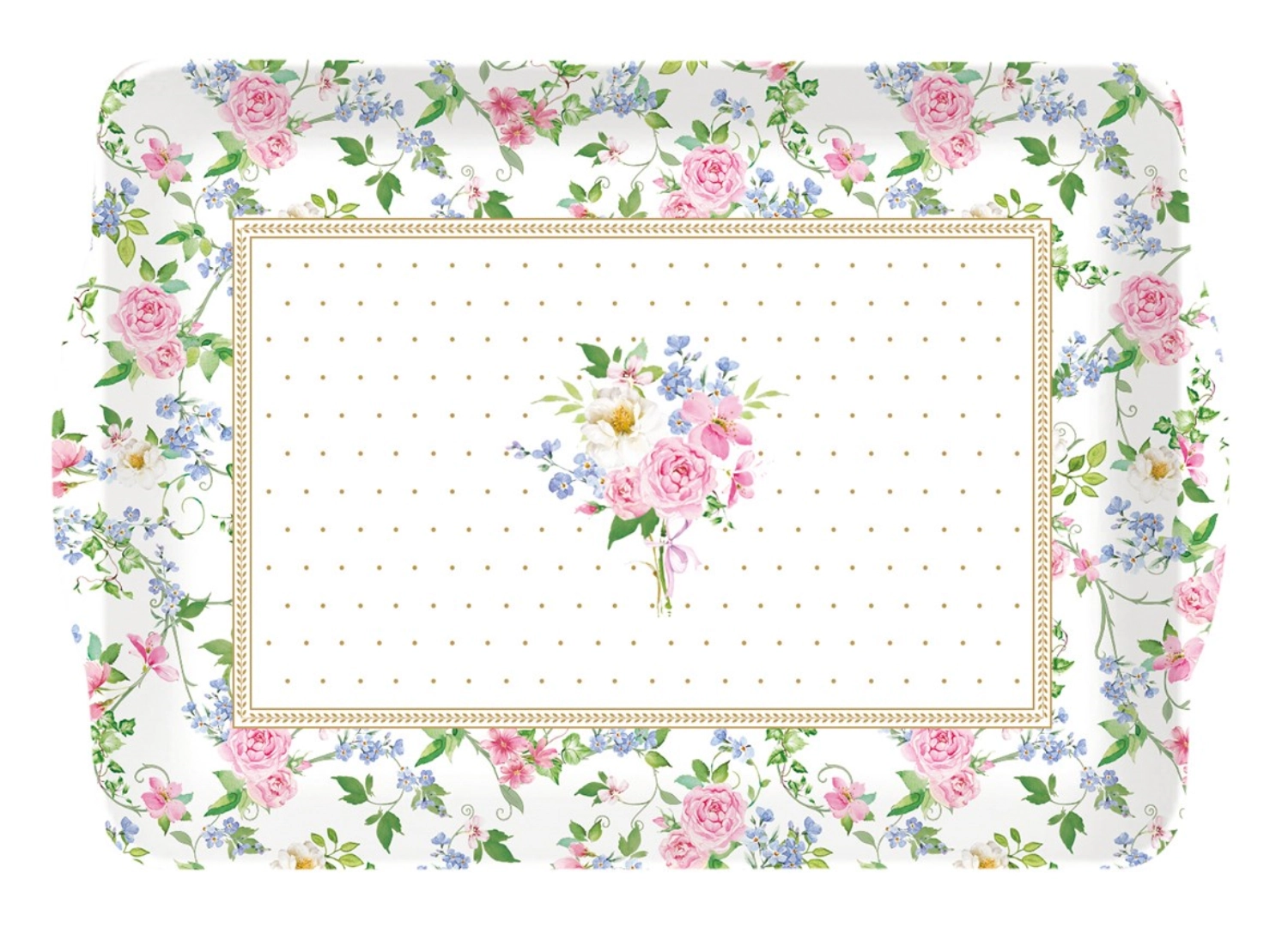 Bild von Easy Life - Garden Joy Tablett m. Griffen 33 x 22 cm