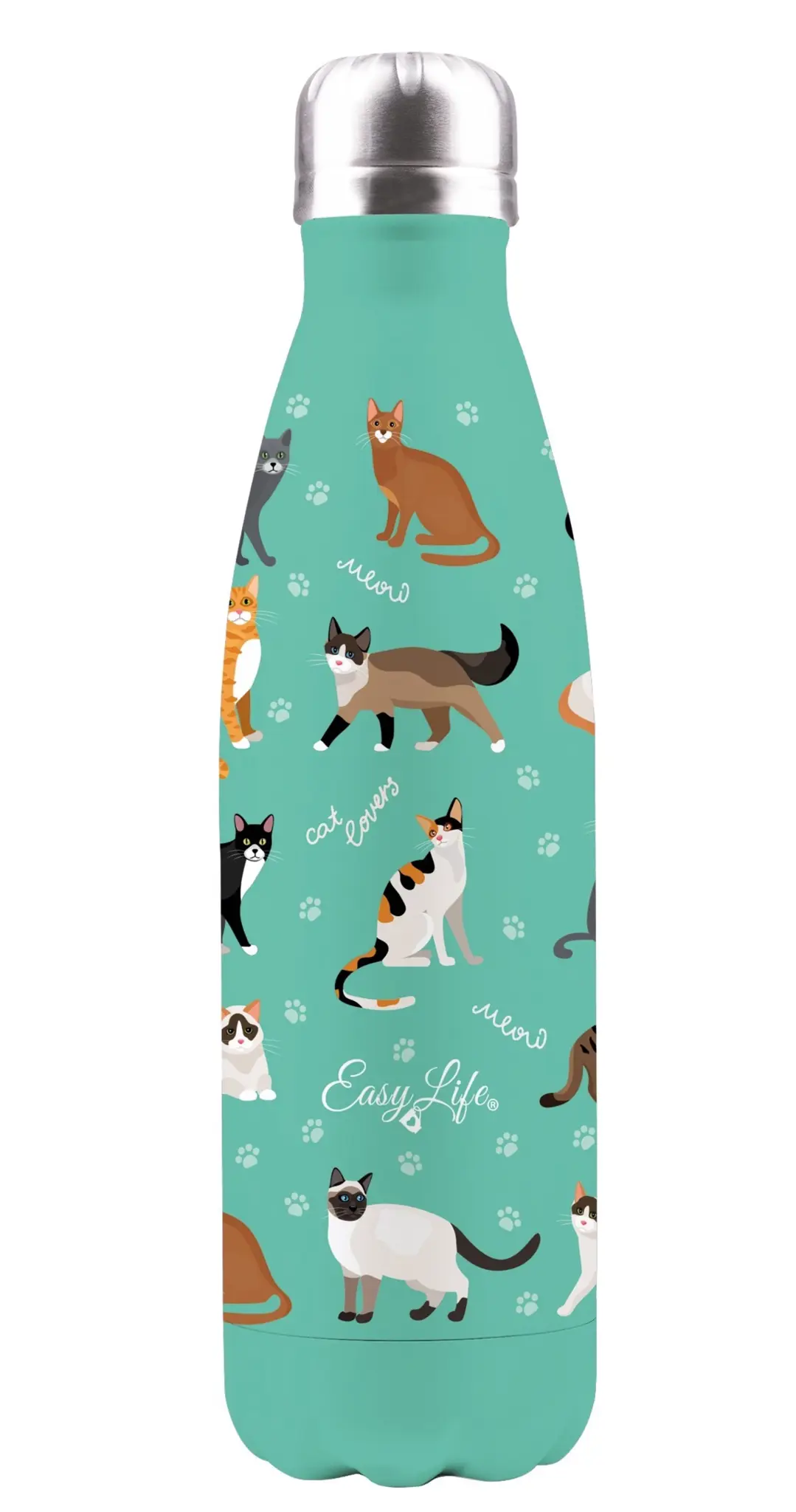 Bild von Easy Life - Isolierflaschen doppelw. 500 ml Katzen