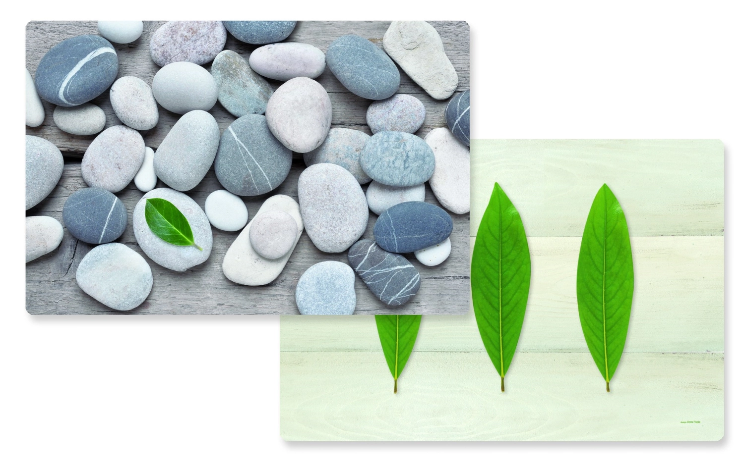 Bild von Easy Life - Leaves/Stones Tischset doppelseitig 45 x 30 cm