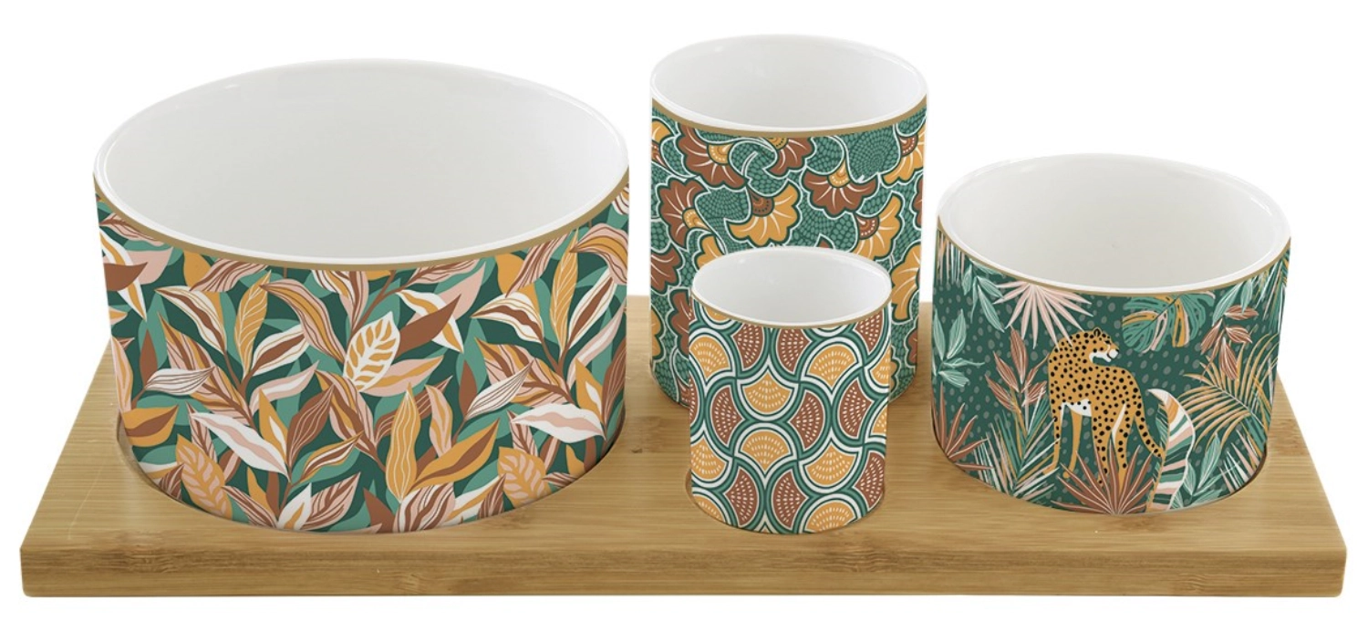 Picture of Easy Life - Namibia Appetizer Set with 4 Bowls 29 x 13 cm