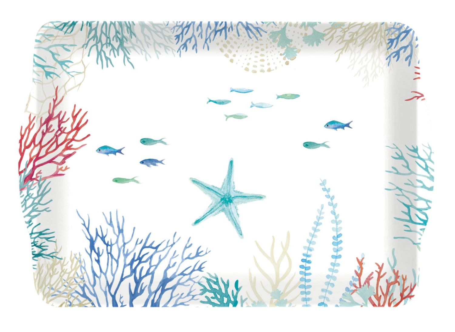 Bild von Easy Life - Under the Sea Tablett m. Griffen 33 x 22 cm