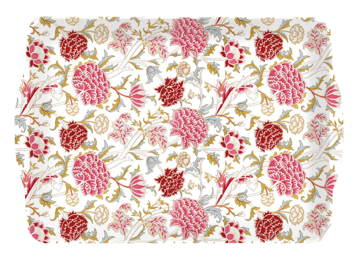 Bild von Easy Life - William Morris Pink Tablett m. Griffen 46 x 32 cm