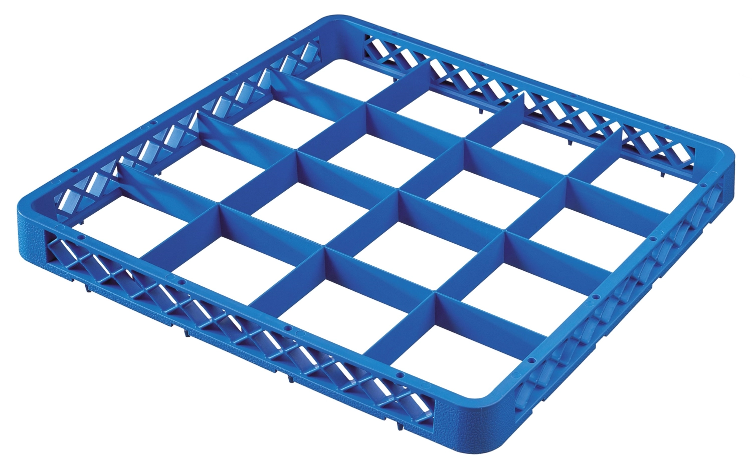 Image de Gastronorm - Accessoire pour panier à verres 16 compartiments bleu