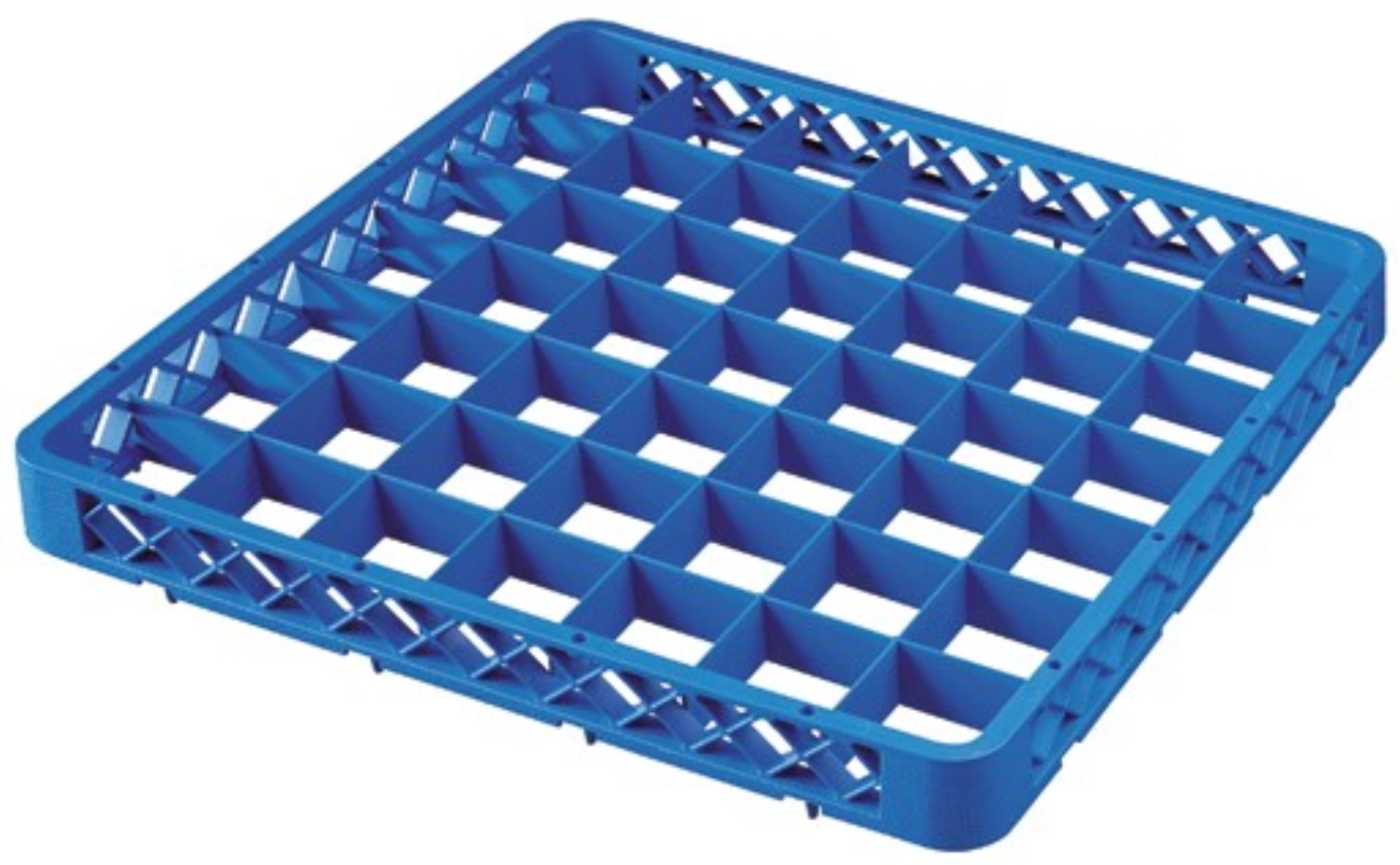 Image de Gastronorm - Accessoire pour panier à verres 49 compartiments bleu