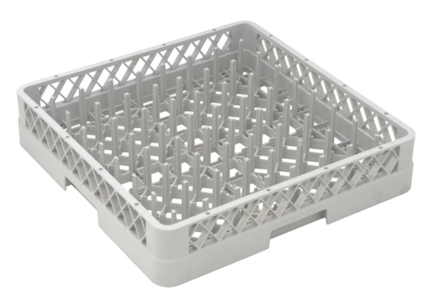 Bild von Gastronorm - Geschirrspülkorb 50 x 50 x 10 cm grau Finger h8cm