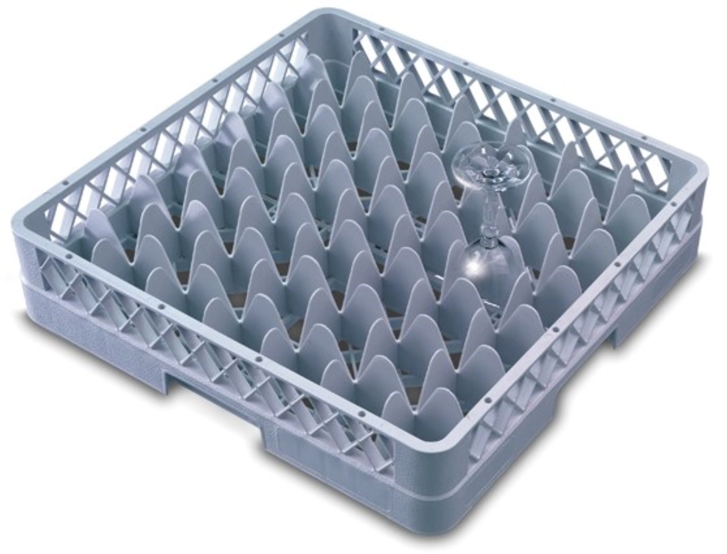 Bild von Gastronorm - Gläser Spülkorb Grundkorb 49 Fächer max Glas H 8.8 cm D 6.2 cm