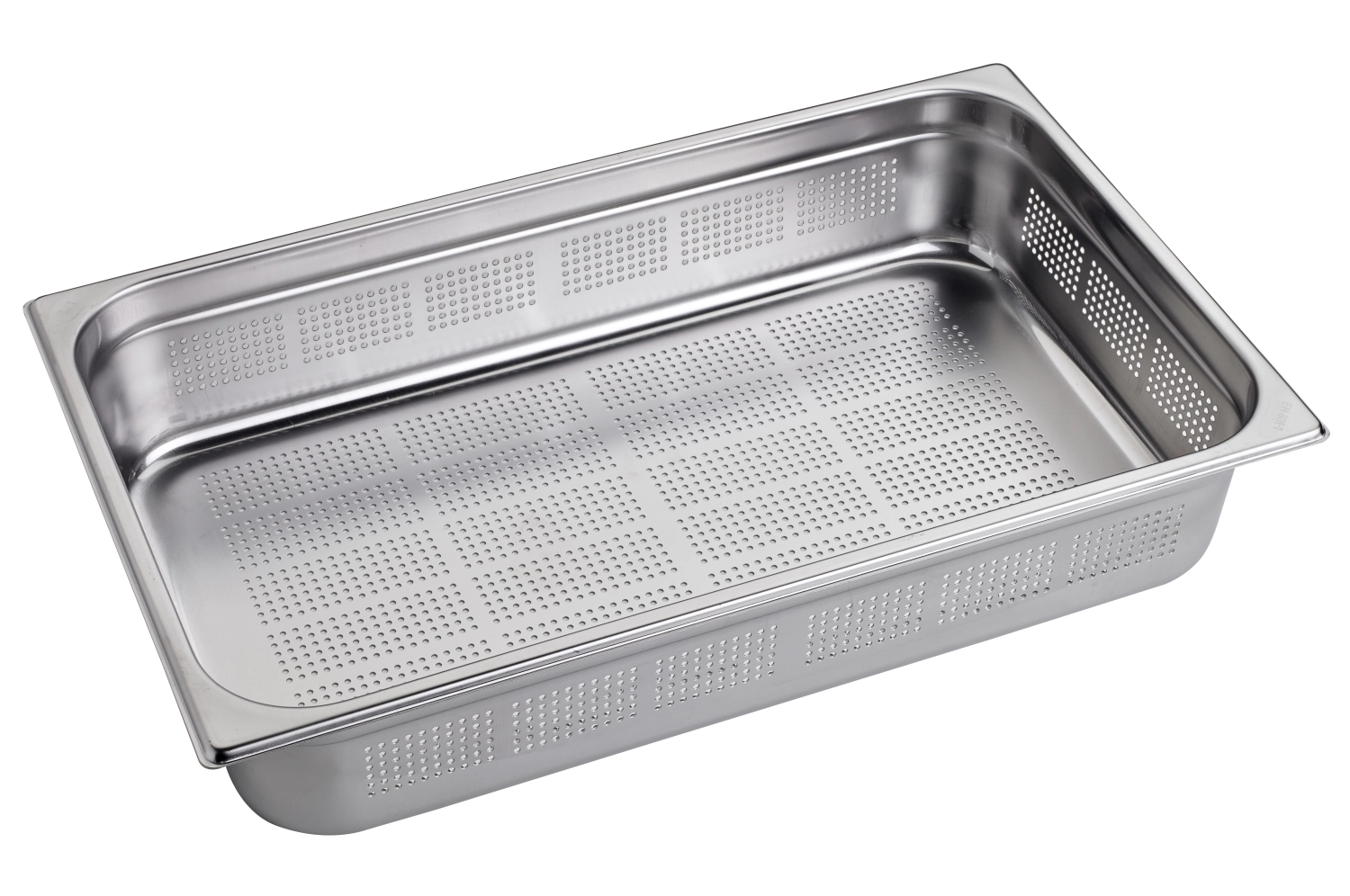 Bild von Gastronorm - GN Behälter 1/1 Edelstahl gelocht H 10 cm