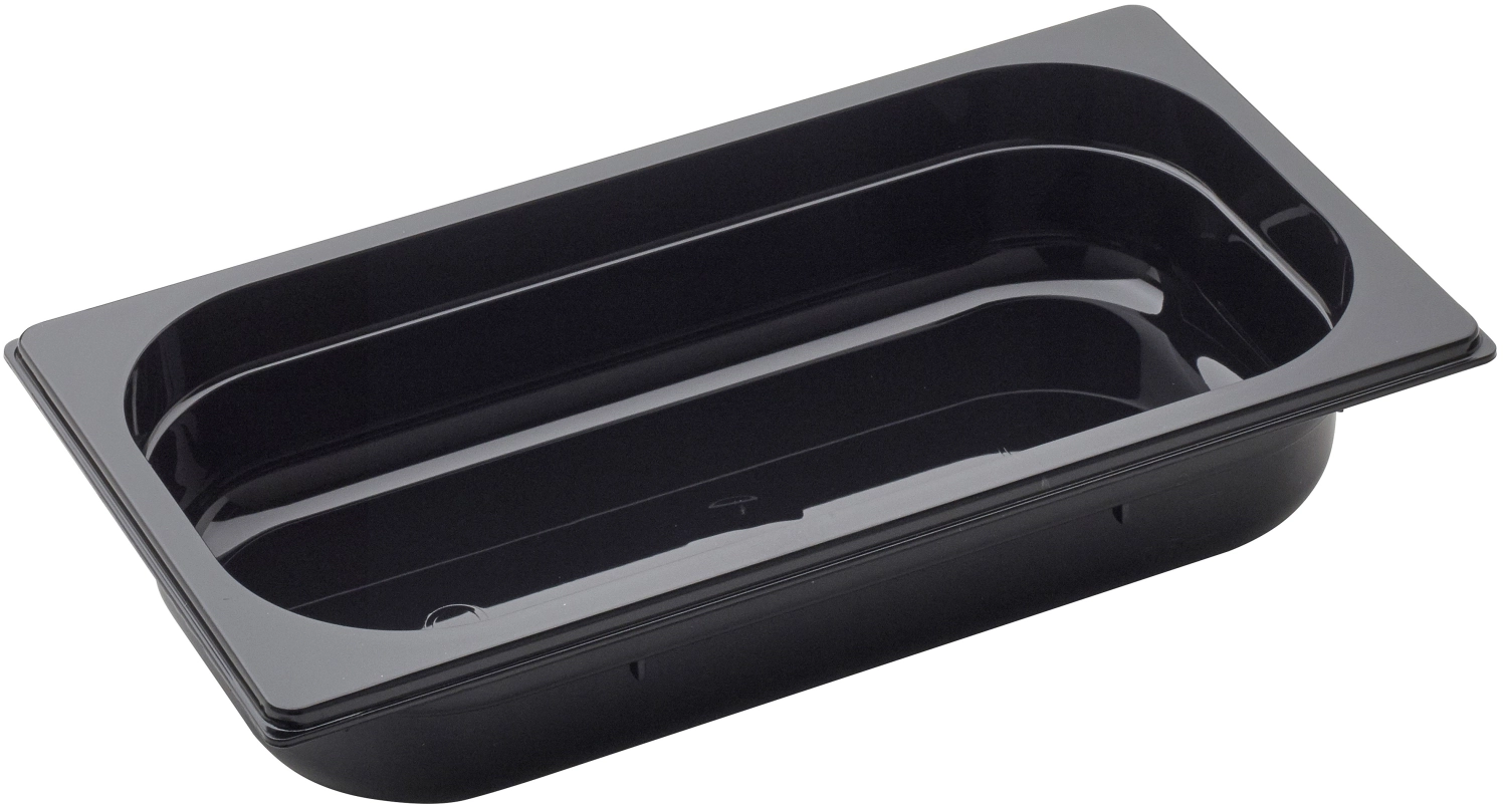 Bild von Gastronorm - GN Behälter 1/3 Polycarbonat H 6.5 cm schwarz