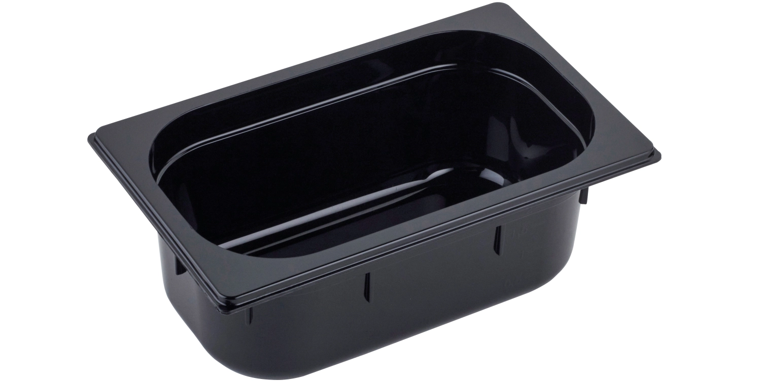 Bild von Gastronorm - GN Behälter 1/4 Polycarbonat H 10 cm schwarz