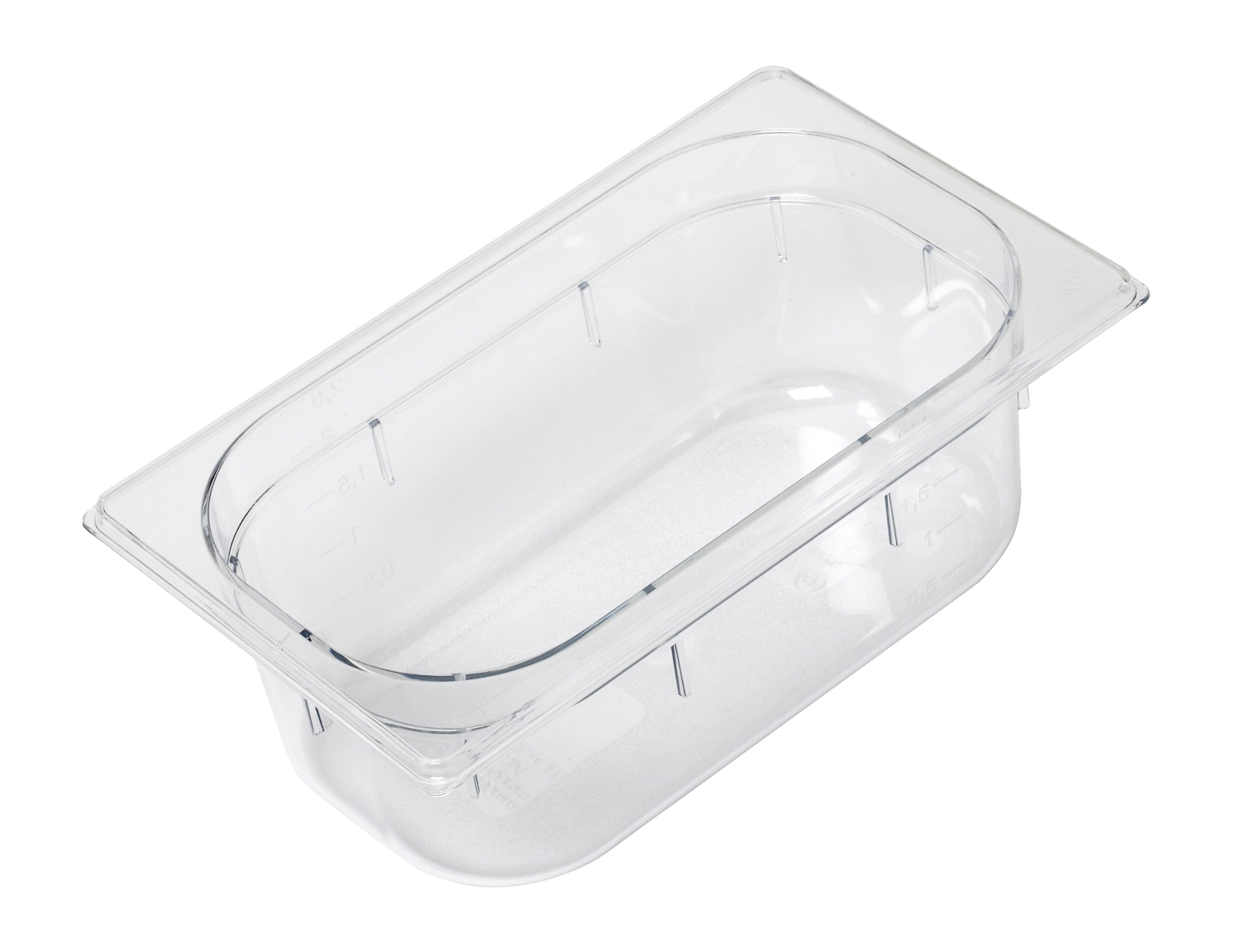 Bild von Gastronorm - GN Behälter 1/4 Polycarbonat H 10 cm transparent