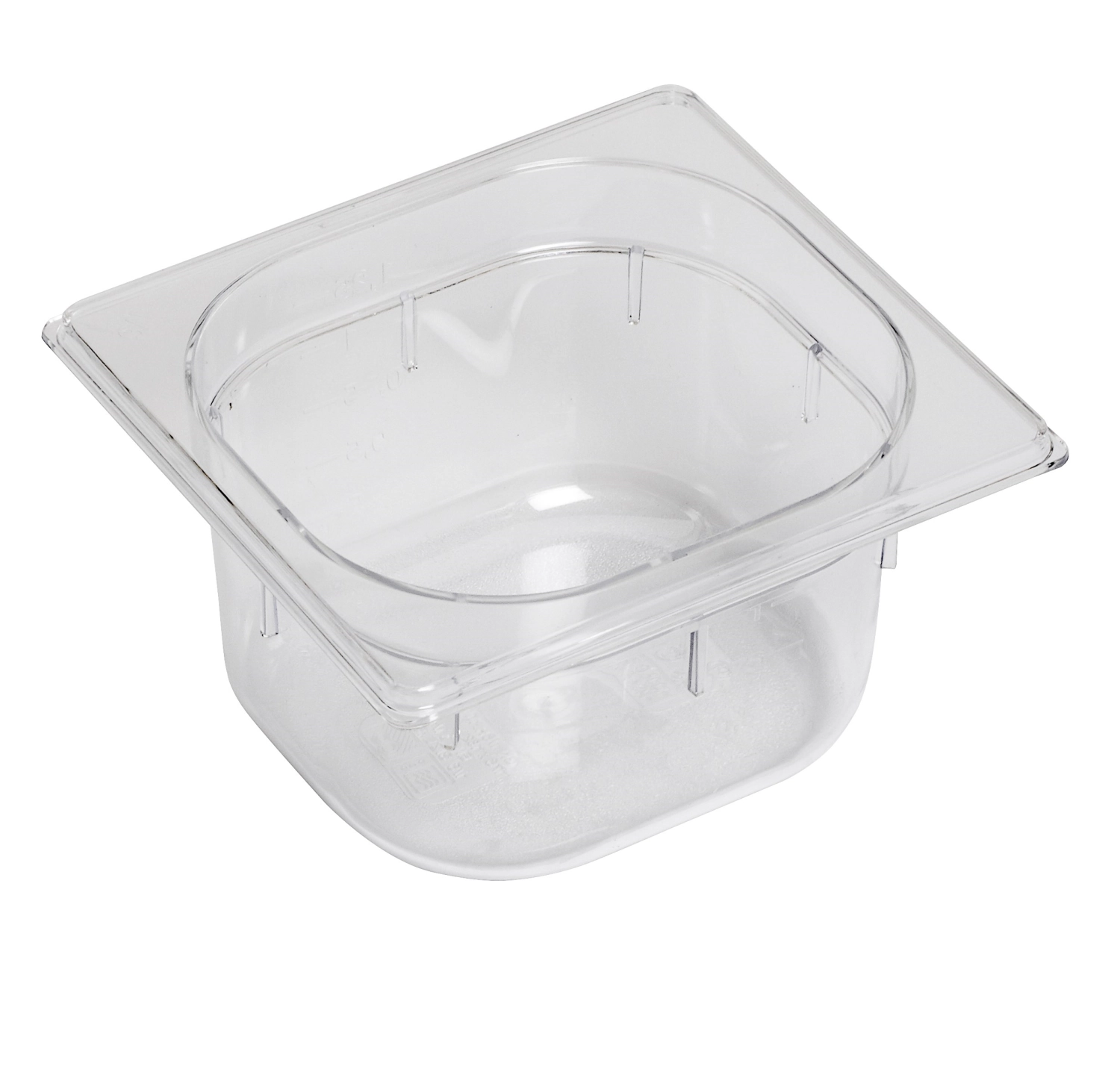 Bild von Gastronorm - GN Behälter 1/6 Polycarbonat H 10 cm transparent