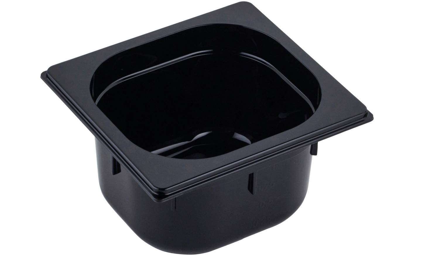 Bild von Gastronorm - GN Behälter 1/6 Polycarbonat H 15 cm schwarz