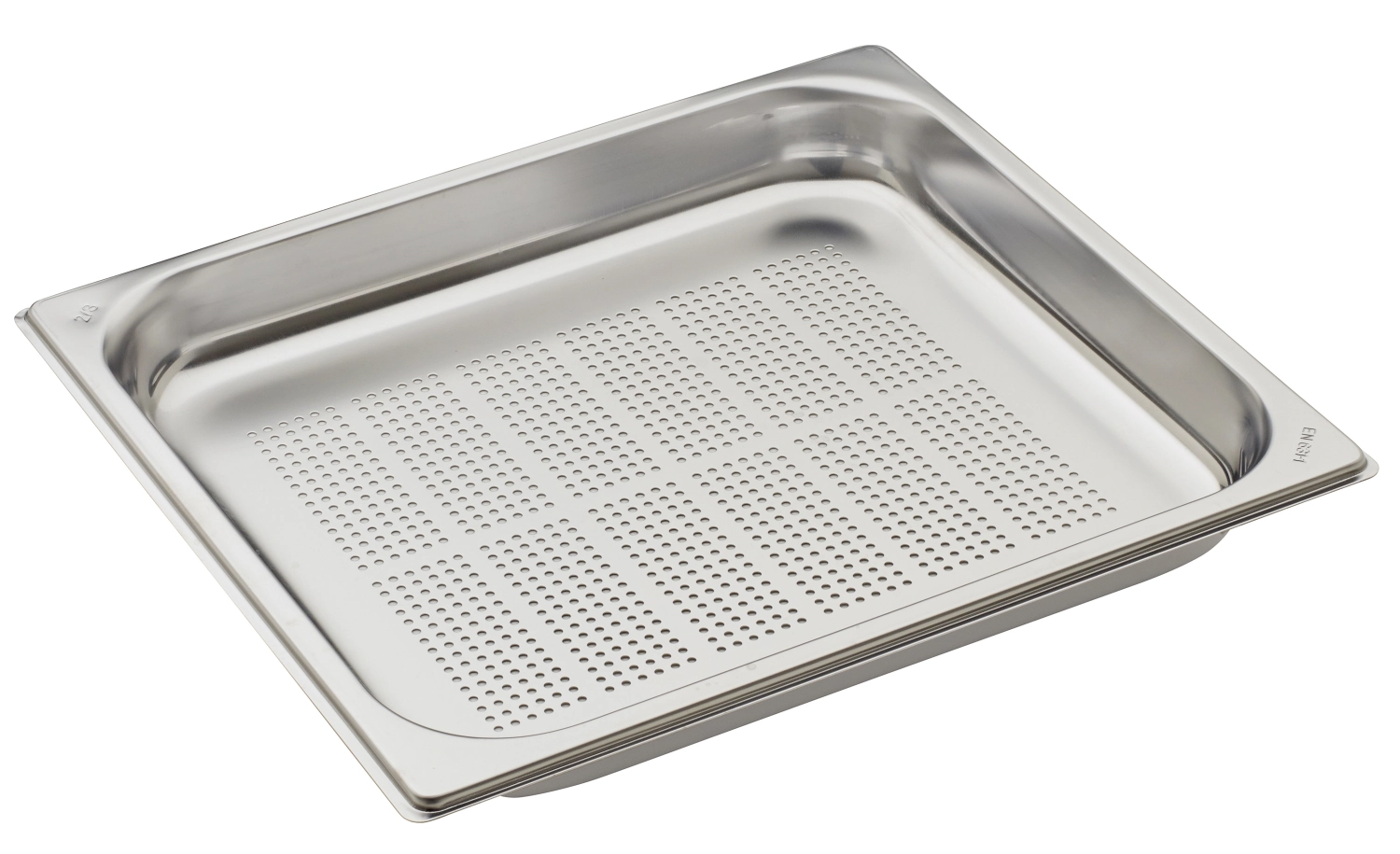 Picture of Gastronorm - GN Container 2/3 Stainless Steel H 4 cm perforated