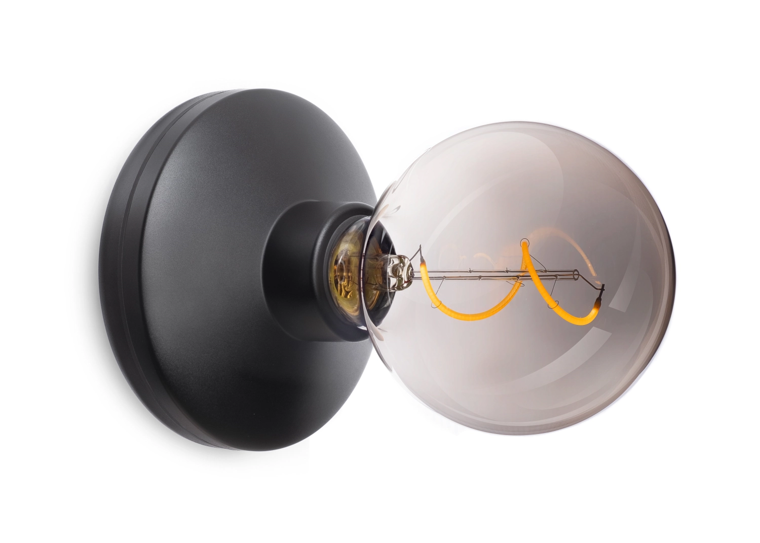 Bild von Humble Light - Humble Bee wall light black smoked 18 x 12 cm