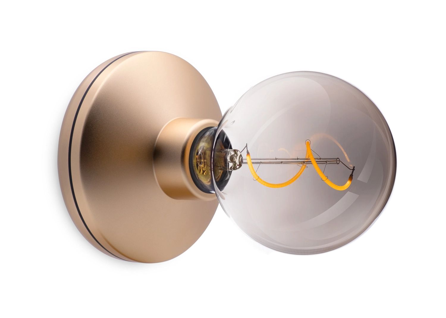 Bild von Humble Light - Humble Bee wall light rose gold smoked 18 x 12 cm