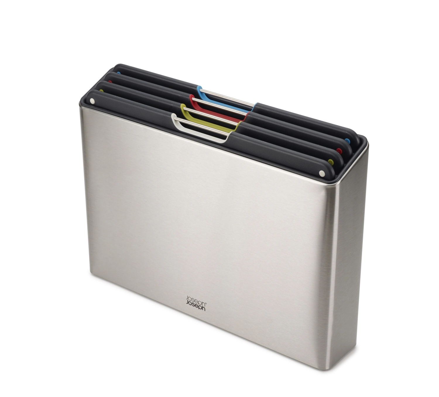 Bild von Joseph Joseph - Folio Steel 4-tlg. Schneidebrett-Set Edelstahl