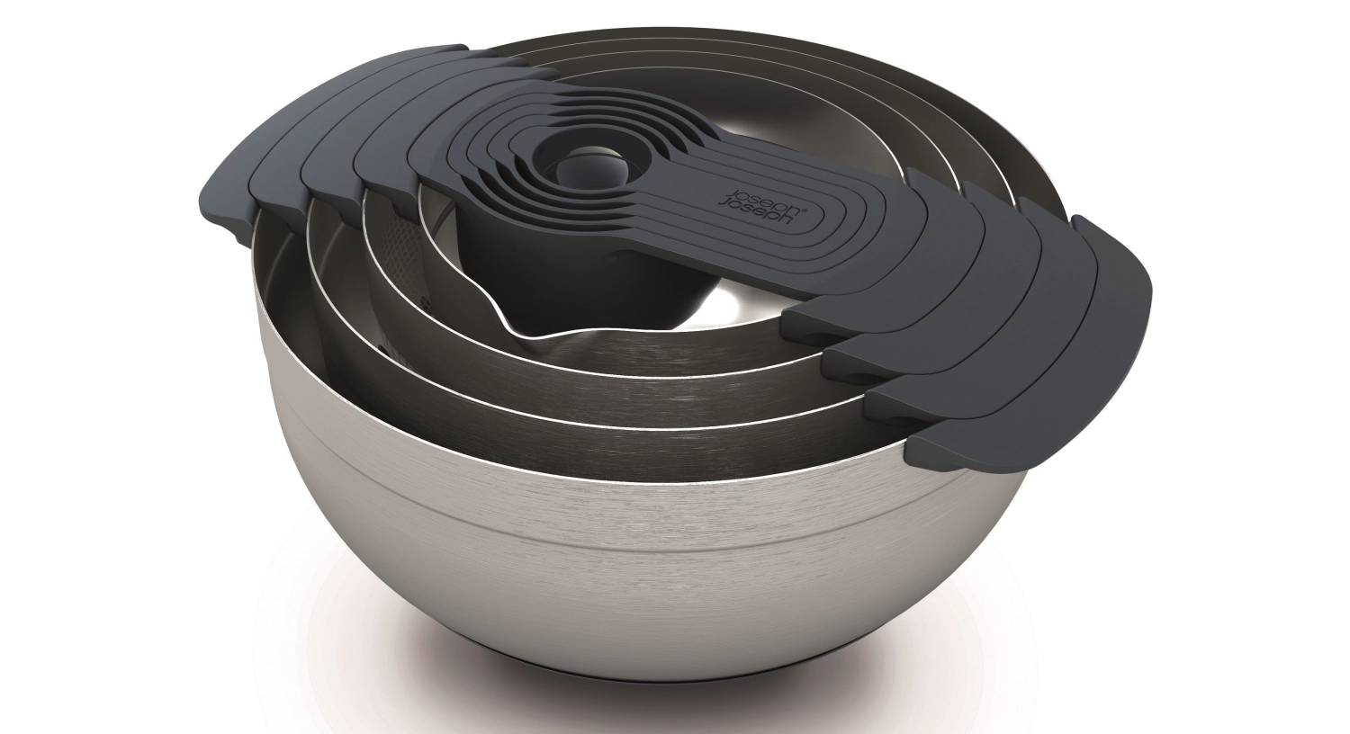 Bild von Joseph Joseph - Nest Steel 9 Collection Schüssel- Messlöffelset 9-tlg.