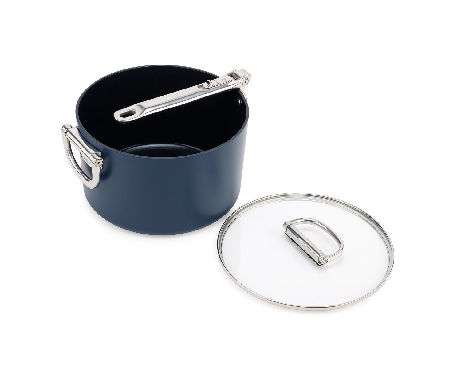 Bild von Joseph Joseph - Space Stielkasserolle einklappbarer Griff mit Deckel D 23 cm