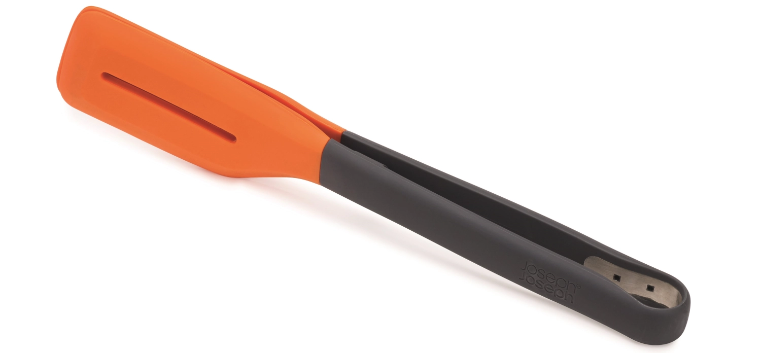 Image de Joseph Joseph - Pince à tourner Turner Tongs gris orange 30 x 6.5 x 2.8 cm