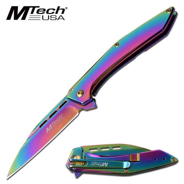 Bild von MTech USA - Regenbogen-Taschenmesser 1052RB