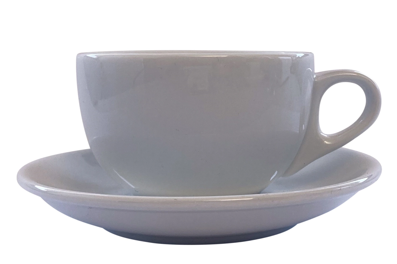 Bild von Lagotto - Luna Cappuccino Obertasse und Untere 0.22 lt weiss