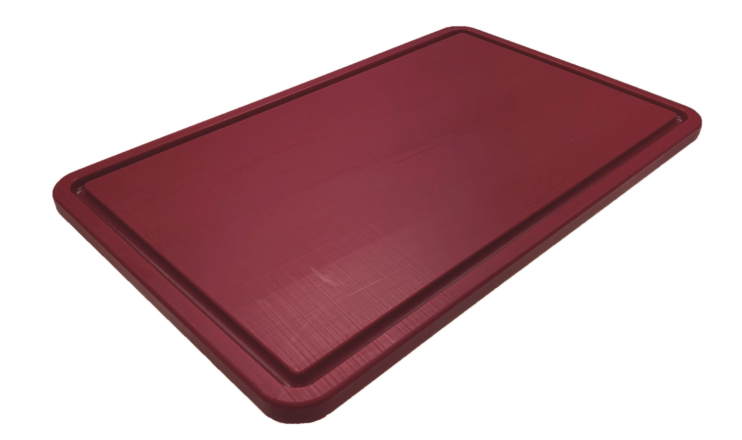 Image de Lagotto - Planche à découper GN 1/2 H 2 cm rouge avec rigole à jus