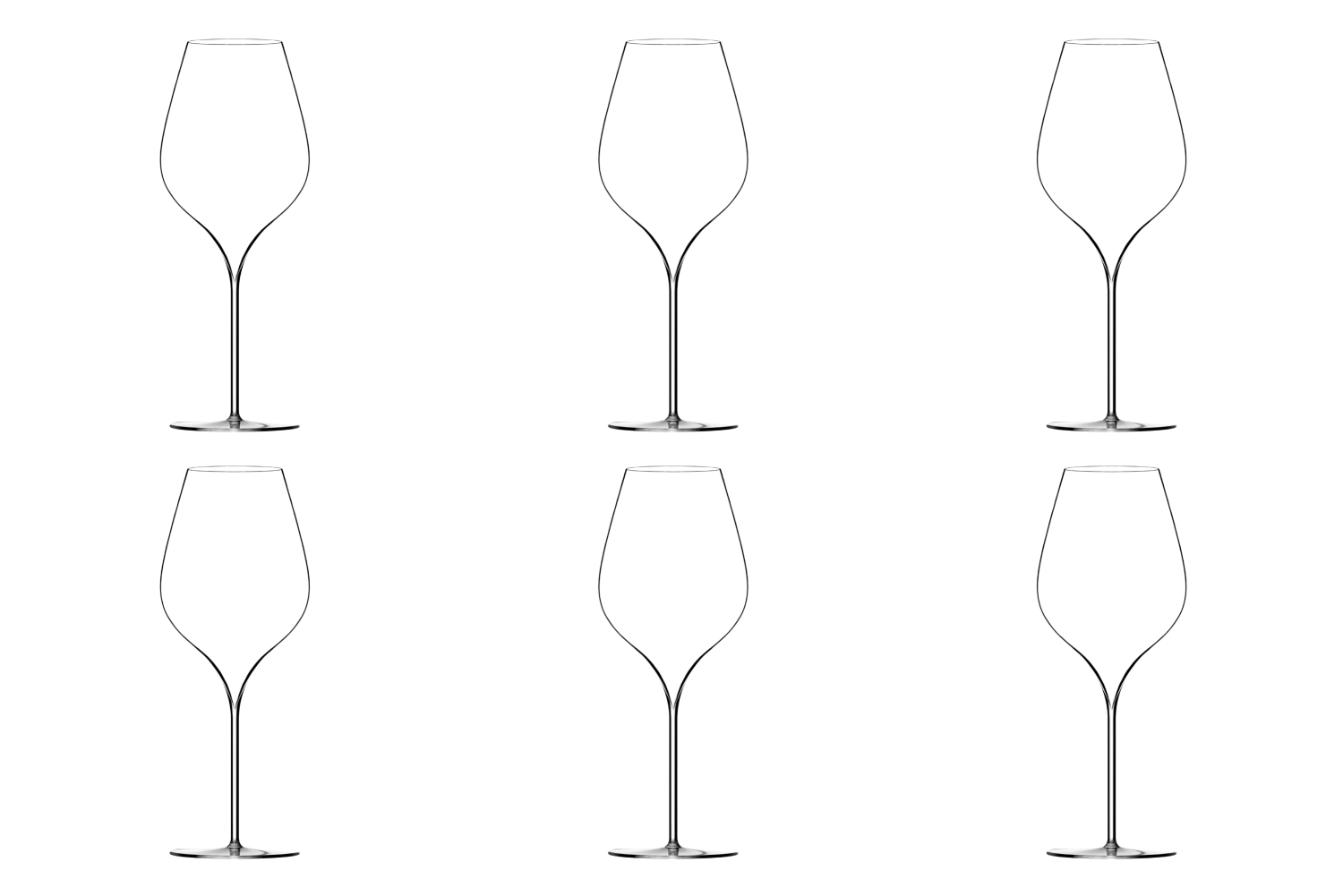 Bild von Lehmann Glass - 6er Set A. Lallement N3 Universalglas 50 cl mundgeblasen