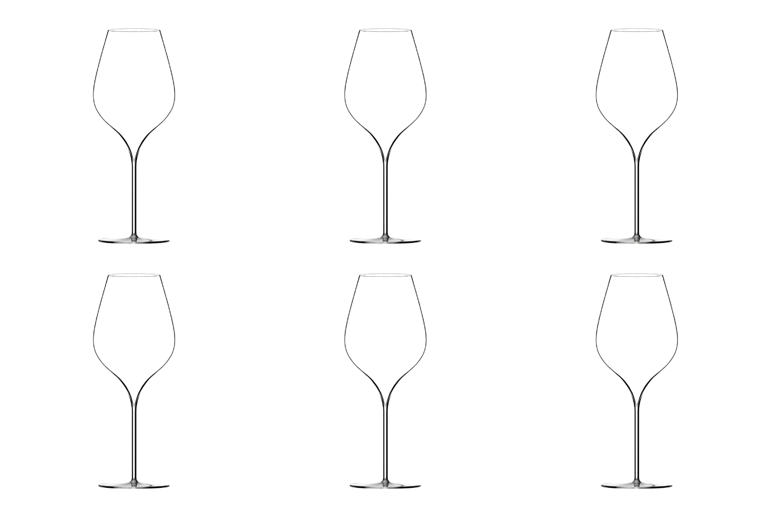 Bild von Lehmann Glass - 6er Set A. Lallement N3 Universalglas 63 cl mundgeblasen