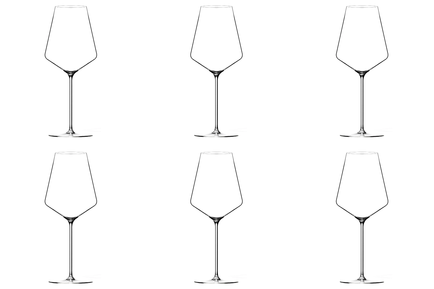 Bild von Lehmann Glass - 6er Set F. Sommier Psyche Universalglas 58 cl mundgeblasen